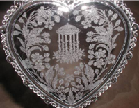 Paden City Utopia Etch on #555 Heart Candy