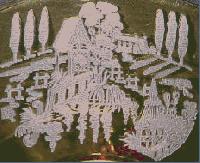 Paden City Oriental Garden Etch
