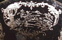 Lotus #  62 Hunt Scene Silver Overlay