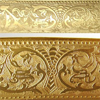Lotus # 889 Georgian Gold Border Etch