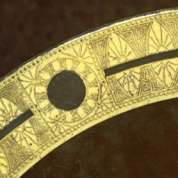 Lotus # 898 Gold Encrusted Border Etch