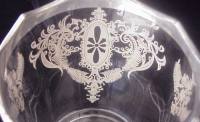 Lotus #  63 Silver Overlay on Cambridge Blank
