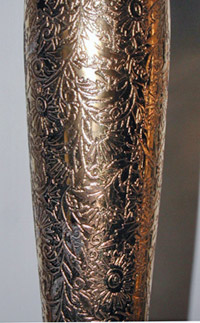 Lotus # 500 Daisy Fields Gold Encrusted Etch