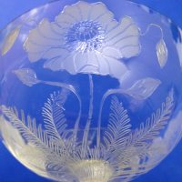Dorflinger Kalana Poppy Etch