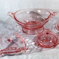 New Martinsville "Moondrops" or Georgian Pink Collection