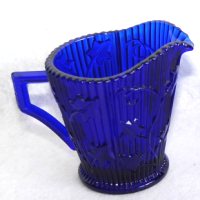 Pioneer Glass Creamer & Sugar