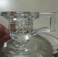 Heisey # 600 Candleholder Vertical  Handle