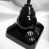 Zephyr American Black Glass Inkwell