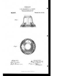 Beardslee Chandelier Light Fixture Shade Design Patent D 46557-1