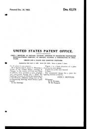 Beardslee Chandelier Light Fixture Plate Design Patent D 63576-2