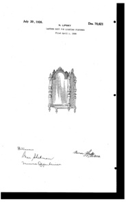 Empire Lighting Fixture Light Fixture Body Design Patent D 70621-1