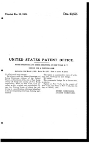 Geringer Lighting Fixture Mfg. Light Fixture Arm Design Patent D 63555-2