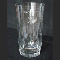 Unknown Tumbler w/ Unknown Floral Needle Etch