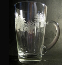 Unknown Tumbler w/ Morgantown Hotel Drake Basket Etch