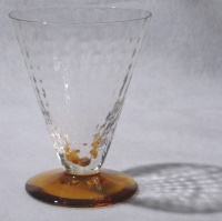 Unknown Pebble Optic Footed Tumbler