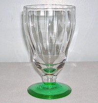 Unknown Footed Tumbler 18 Rib Optic
