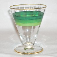 Unknown Footed Tumbler w/ Painted Bands