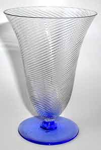Unknown Spiral Optic Footed Tumbler