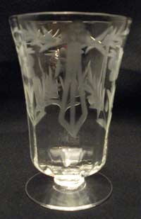 Unknown Footed Tumbler with Wheel Cutting