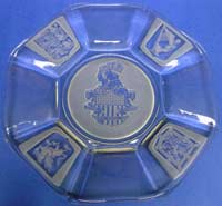 Fostoria #  11 King George Carving on #2424 Kent Plate