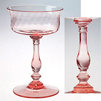 Monongah #6121 High Sherbet w/ Spiral Optic