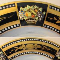 Westmoreland Enamel & Gold Fruit Basket Decoration