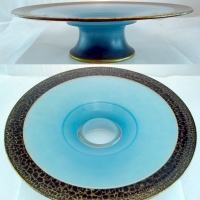 Unknown Footed Plate w/ Unknown Decoration
