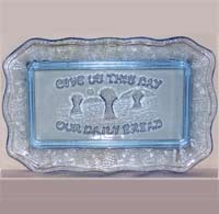 Unknown Blue Bread Plate