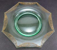 Unknown Octagon  Plate with Rambling Rose Decoration