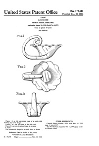 Hamon Candy Dish Design Patent D179447-1