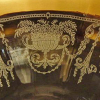 Unknown Basket Etch w/ Gold Border