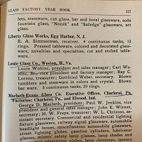 Liberty Works 1935 Glass Factory Year Book Information