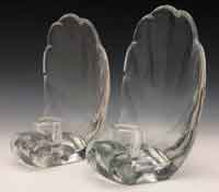New Martinsville # 671 Shell Candlesticks