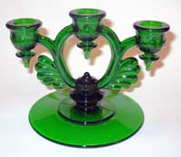 New Martinsville #  37 "Moondrops" or Georgian Candleholder