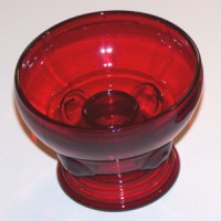 New Martinsville #  37 "Moondrops" or Georgian Candleholder with Sherbet Style Cup