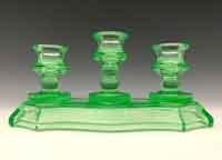 Cambridge # 824 Three-Light low candlestick