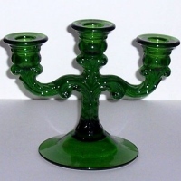 Cambridge #1307 Emerald Candlestick