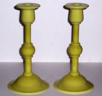 Cambridge Ball Candlesticks in Primrose