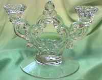 Cambridge #3400/ 647 "Keyhole" Candlesticks