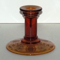 Cambridge Candlesticks w/ # 732 Majestic Etch