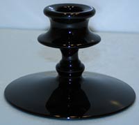 Fostoria #2324 Ebony Candleholder with Fostoria Mark