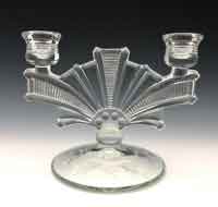 Paden City # 330 Cavendish Two-Light Candlestick