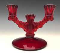 Paden City # 220 Largo Two-Light Candlestick