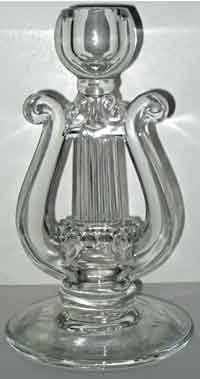 Paden City Lyre Candleholder