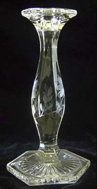 Paden City # 109 Candlestick with Unknown Cutting