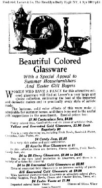 Diamond Glassware Advertisement