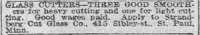 Strandberg 1919 Help Wanted Advertisement