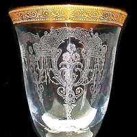 Tiffin Afton Gold Encrusted Etch