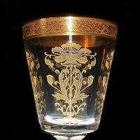 Tiffin Flanders GE Etch on #17725 Alexandria Stem