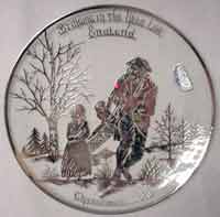 Silver City Christmas Plate